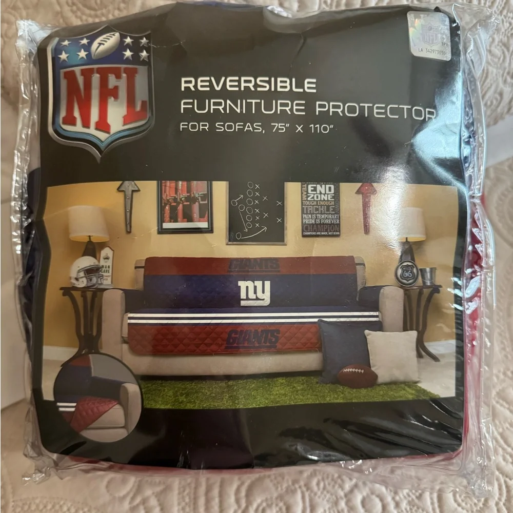 NFL Blue and Red Furniture Cover Accents